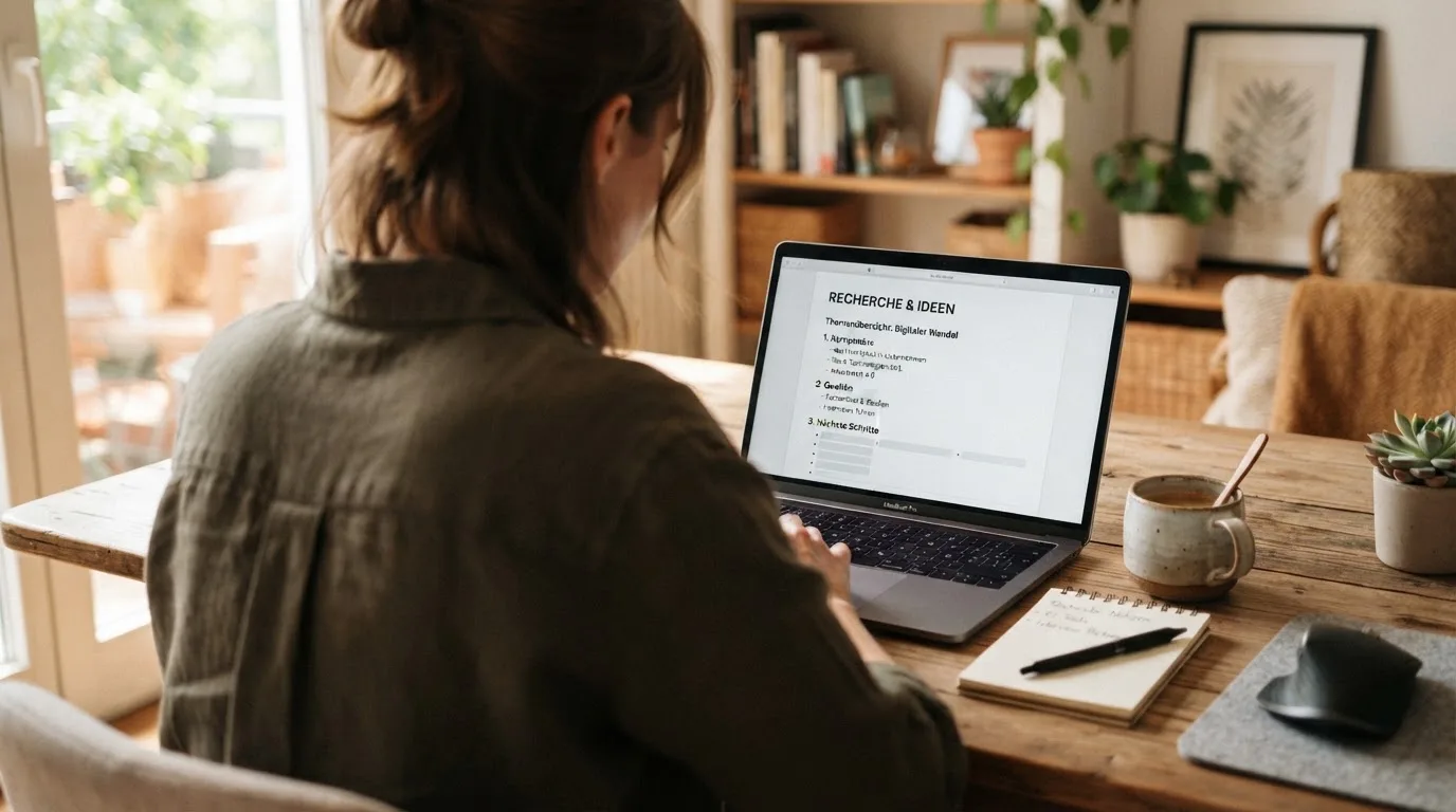 Person am Laptop liest eine Übersichtsseite zu Glücksspielen im Internet — bitcoin cash casino vergleich